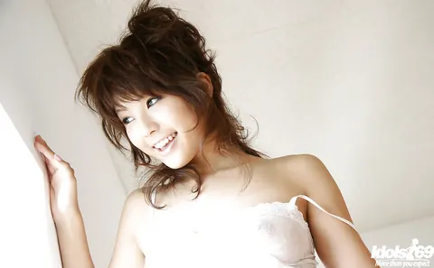 Azumi Harusaki: Petite Japanese Brunette Uncovers Her Big Natural Tits – photo 3 of 15