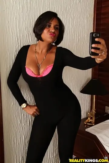 Thick Latina Strips Out of Her Panties for a Selfie and Fingers Her Pussy