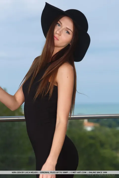 Kira Dutch: Slim Czech Redhead Bares Her Ass on the Balcony Then Strips – photo 2 of 18