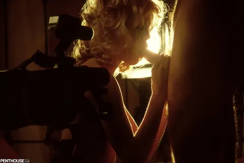 Blonde in Lingerie Takes Her Partner Deep on Camera – photo 5 of 19