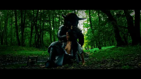 Emylia Argan & Nicole Love: Brunette Ebony Cosplay Models Spread Outdoors – photo 7 of 14