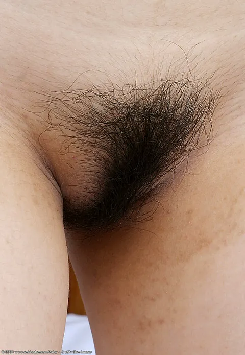 Asian Woman Pulls Panties Aside and Spreads Her Hairy Pussy on the Bed – photo 5 of 16