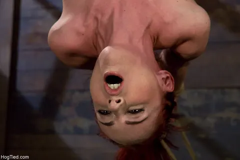 Mz Berlin: Redhead MILF with Big Natural Tits Gets Toyed While Suspended in Bondage – photo 8 of 20