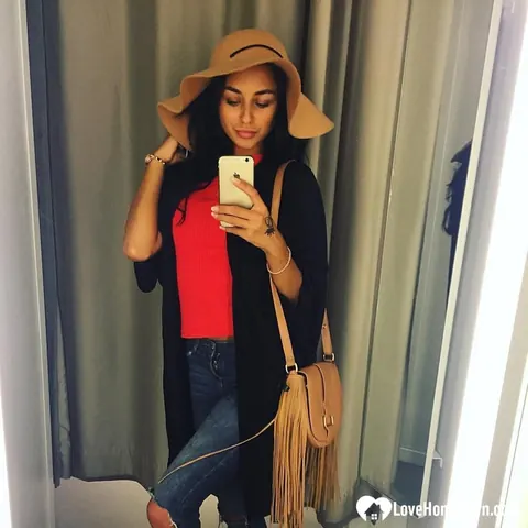 Dominika Sand: European Brunette with Short Hair and Big Tits Strips for Selfies – photo 7 of 20