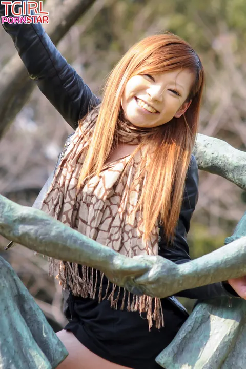 Busty Japanese Trans Woman Strips Nude and Poses – photo 1 of 16