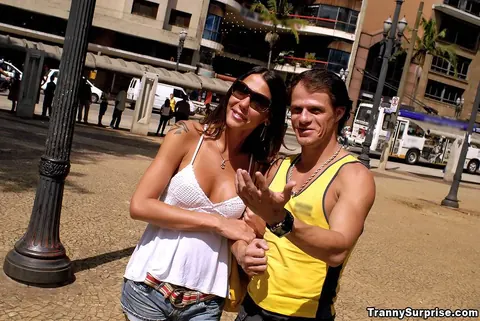 Slim Latina Trans Woman Enjoys Bareback Anal with Her Partner – photo 9 of 16