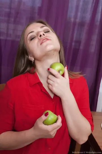 Ukrainian Brunette with Big Natural Tits Fingers Her Hairy Pussy