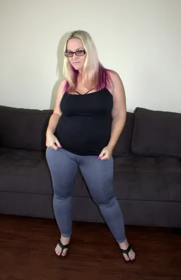 BBW MILF Strips Out of Her Jeans for Interracial Sex