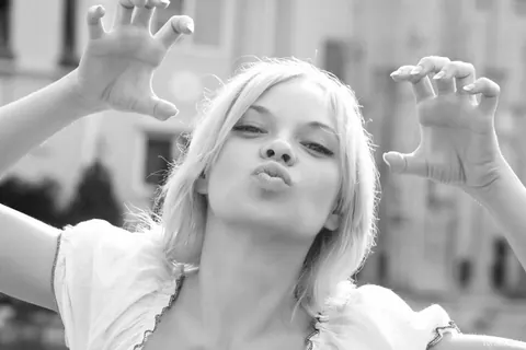 Feeona A: Blonde with Small Natural Tits Poses and Strips Fully Nude – photo 7 of 20