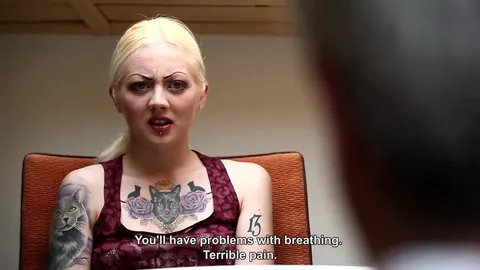 Tattooed Blonde Submissive Gets Spanked and Fucked in Bondage – photo 13 of 21