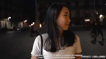 Asian Brunette with Natural Tits Gives POV Blowjob and Fucks Outdoors