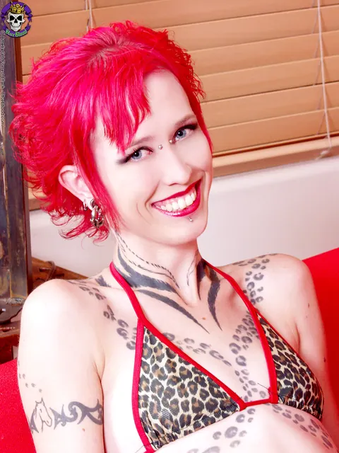 PAWG in Black Latex Boots Poses Nude with Tattoos – photo 2 of 16