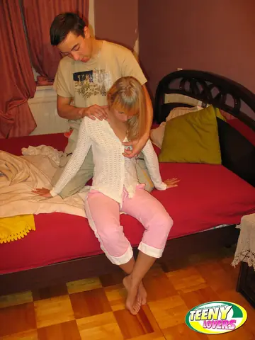 European Blonde Gets an Erotic Massage and Fucks Her Partner