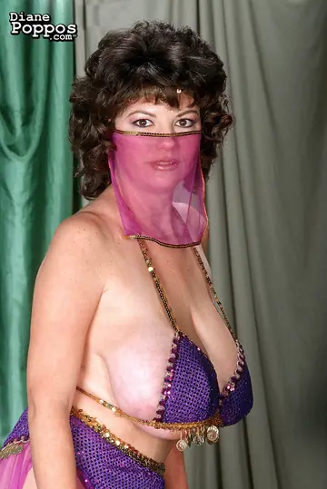 Brunette MILF in a Bikini Reveals Her Big Natural Tits