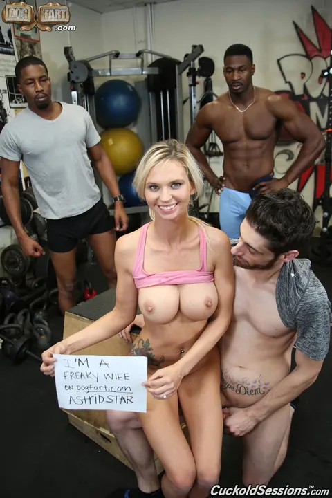 Astrid Star: Busty Blonde Takes Two Black Cocks and Gets a Creampie – photo 15 of 15