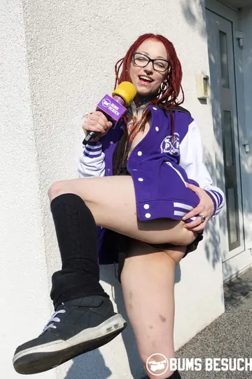 German Redhead in Glasses Has Sex in the Bathroom