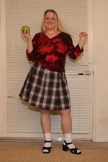 Blonde BBW with Big Tits Strips Nude and Spreads Her Legs