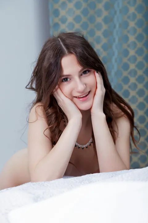 Woman in Stockings Poses and Shows Her Shaved Pussy – photo 21 of 21