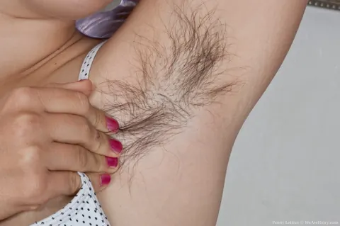Penny Letters: Thick Hairy Brunette Bares All in the Bedroom – photo 7 of 21