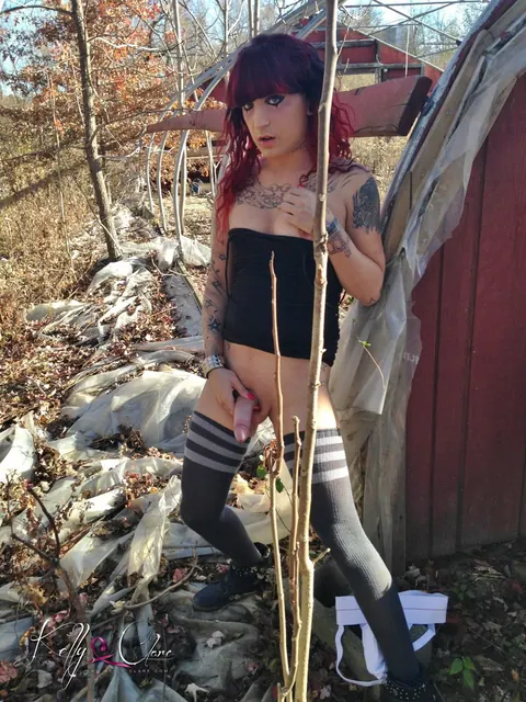 Trans Woman Undresses and Flaunts Her Body Nude – photo 9 of 12