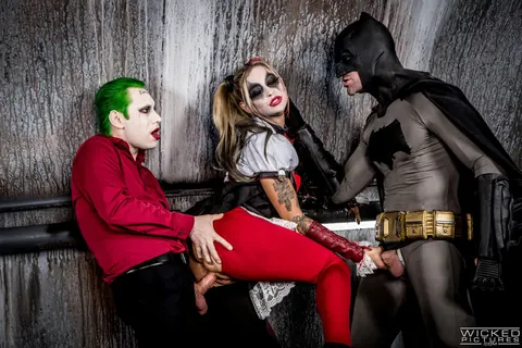 Kleio Valentien: Tattooed Blonde in Costume Has Anal Threesome with Woman and Man – photo 14 of 15