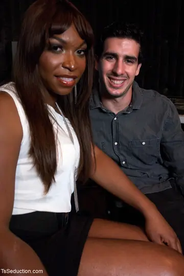 Mature Ebony Trans Woman Undresses and Fucks Her Male Partner