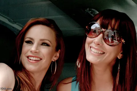 Bella Rossi: Redhead MILF in Glasses Has Bondage Threesome – photo 1 of 17