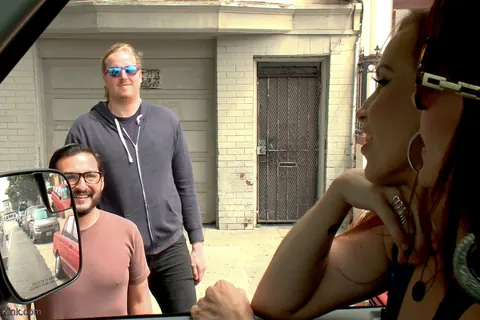 Bella Rossi: Redhead MILF in Glasses Has Bondage Threesome – photo 16 of 17