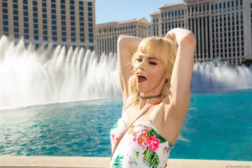 Trans Woman Strips and Poses Nude Front and Back