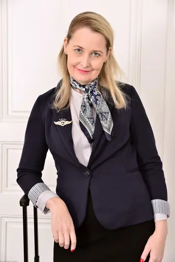 Emma Turner – Mature Blonde MILF Strips Out of Her Uniform and Lingerie