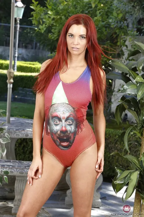 Jayden Cole: Tall Redhead MILF Spreads Her Shaved Pussy and Shows Anal Outdoors – photo 1 of 21