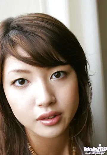 Erika Satoh – Japanese Brunette Undresses to Show Her Big Natural Tits and Hairy Bush