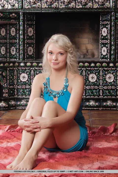 Feeona A: Blonde European Undresses from Short Dress and Spreads – photo 3 of 18