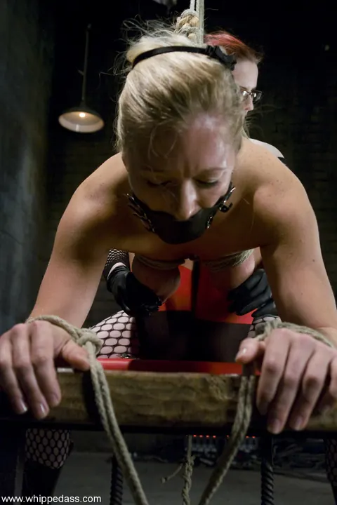 Claire Adams: Blonde MILF Dominates Redhead in Bondage and Pussy Licking – photo 4 of 21