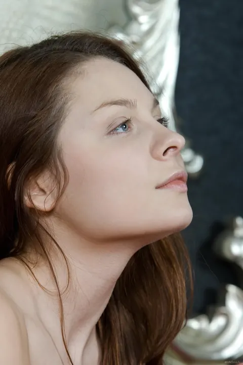 Guerlain A: Skinny Brunette Bares Her Pussy Wide – photo 18 of 21