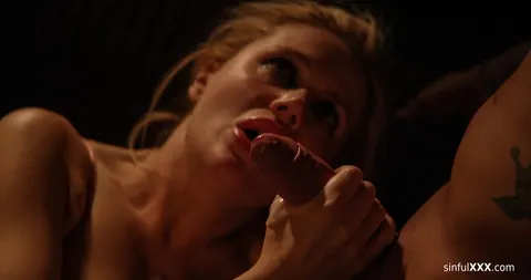 Brittany Bardot: Blonde with Natural Tits and a Tattoo Enjoys a Threesome – photo 21 of 21