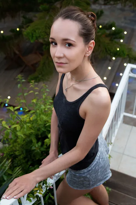 Megan Muse: Brunette in a Skirt Spreads Her Hairy Bush Outdoors – photo 21 of 21