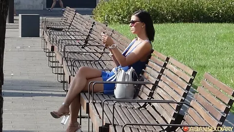 Vicky Love: Slim Hungarian Brunette in Heels and Glasses Gets Fucked Outdoors – photo 1 of 21