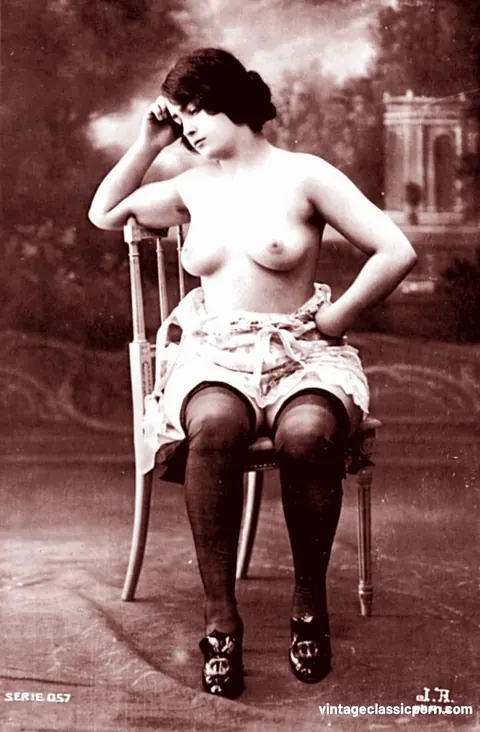 Hairy BBW with Short Hair Poses in a Skirt and Heels – photo 19 of 20