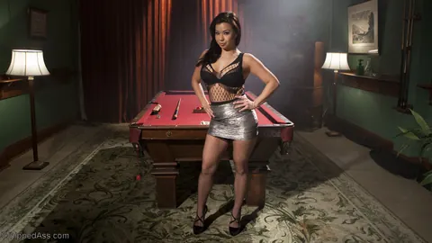 Chanel Preston & Kimmy Lee: Asian and Brunette Bound in Skirts for BDSM – photo 2 of 13
