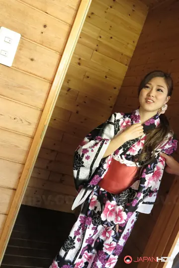 Maki Horiguchi – Brunette Asian Babe with Big Tits Rides Cock by the Pool