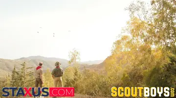 Athletic Men Kiss and Fuck in an Outdoor Foursome