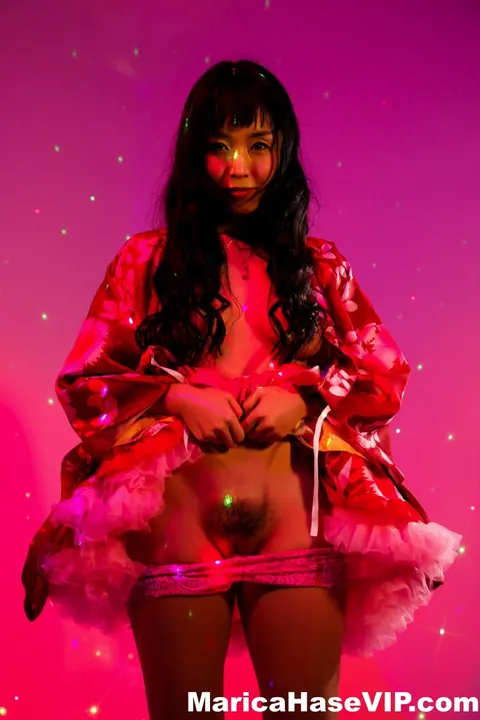Marica Hase: Slim Japanese MILF Poses in a Skirt and Panties – photo 4 of 12