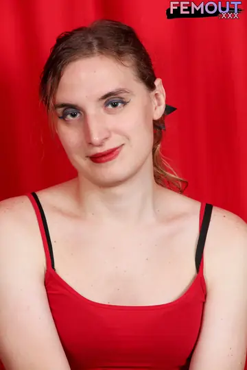 Trans Woman Removes Her Clothes and Poses Nude Front and Back