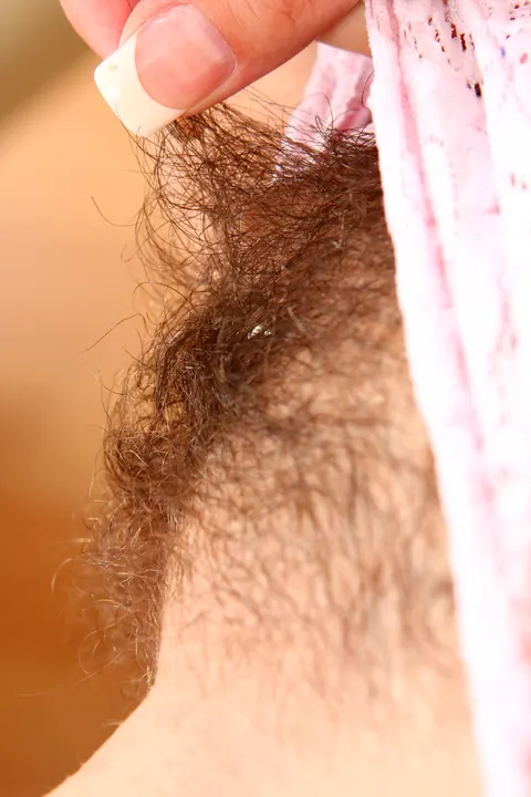 Victoria Black: Brunette with Natural Tits Opens Her Hairy Pussy Wide – photo 6 of 17