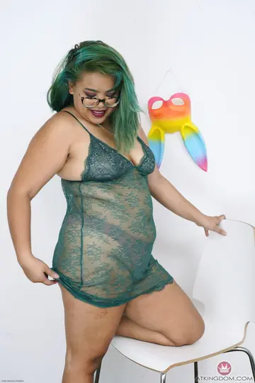 Asian BBW with Big Tits Spreads Her Hairy Pussy