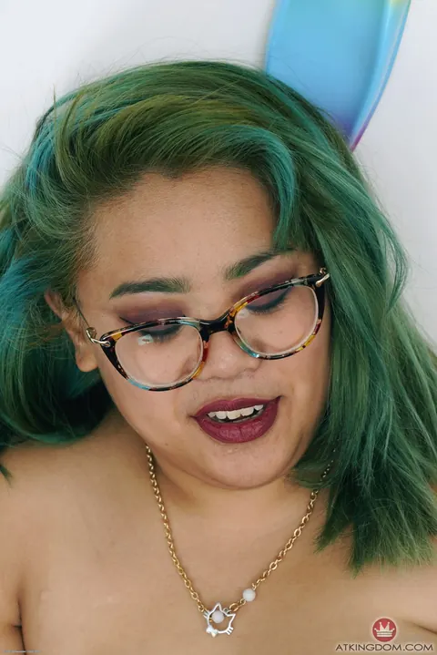 Asian BBW with Big Tits Spreads Her Hairy Pussy – photo 15 of 21