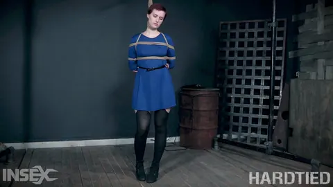 Kitty Dorian: Redhead in Stockings Bound and Spreads Her Legs – photo 11 of 14