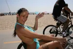 Carmella Bing: Tall Brunette MILF with Big Tits Has Sex on the Beach – photo 8 of 17