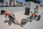 Carmella Bing: Tall Brunette MILF with Big Tits Has Sex on the Beach – photo 9 of 17
